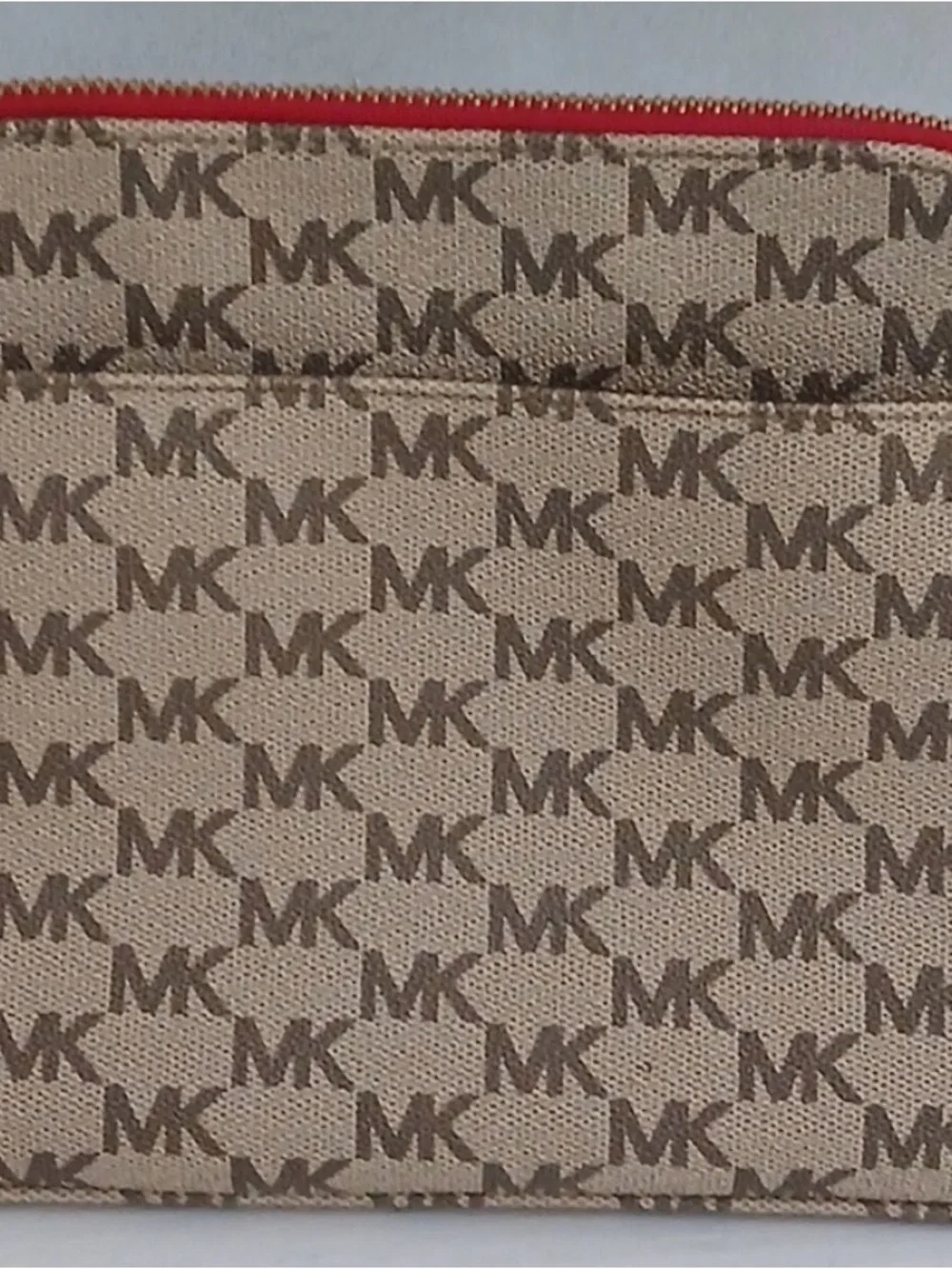 Michael Kors Signature Crossbody Bag in Red Trim